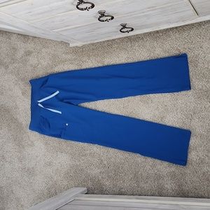 Figs royal blue xs tall scrub pants